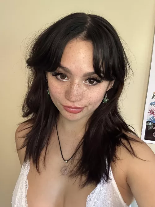 I think freckles make the best beauty marks!