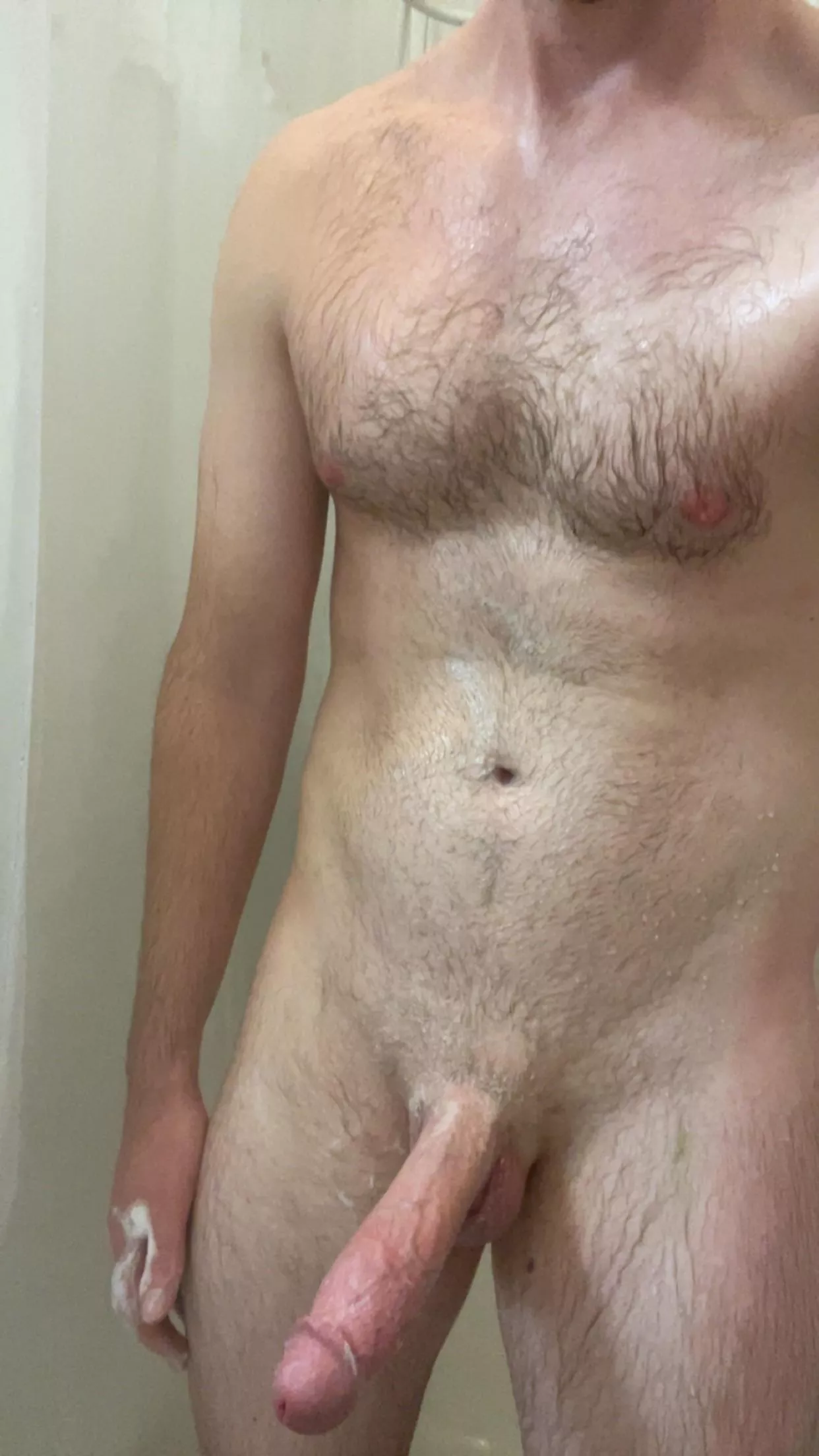 Lost my sponge…. Can I use your tits?