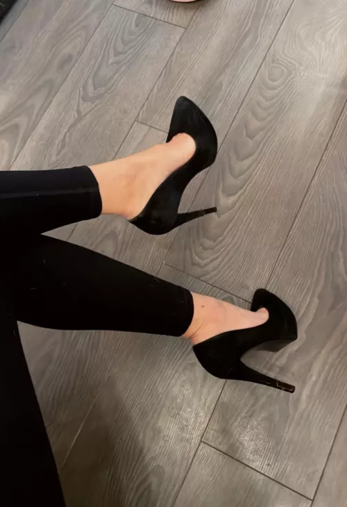 My black heels today