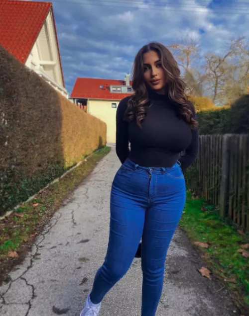 Perfection, both outfit as her