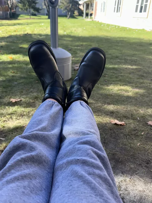 These fleece lined boots are so cute