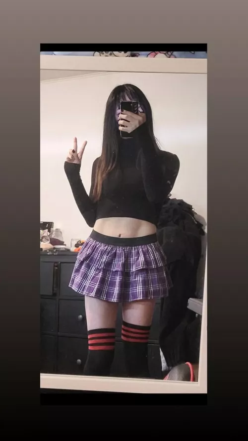 thigh highs are essential for life✌️💕