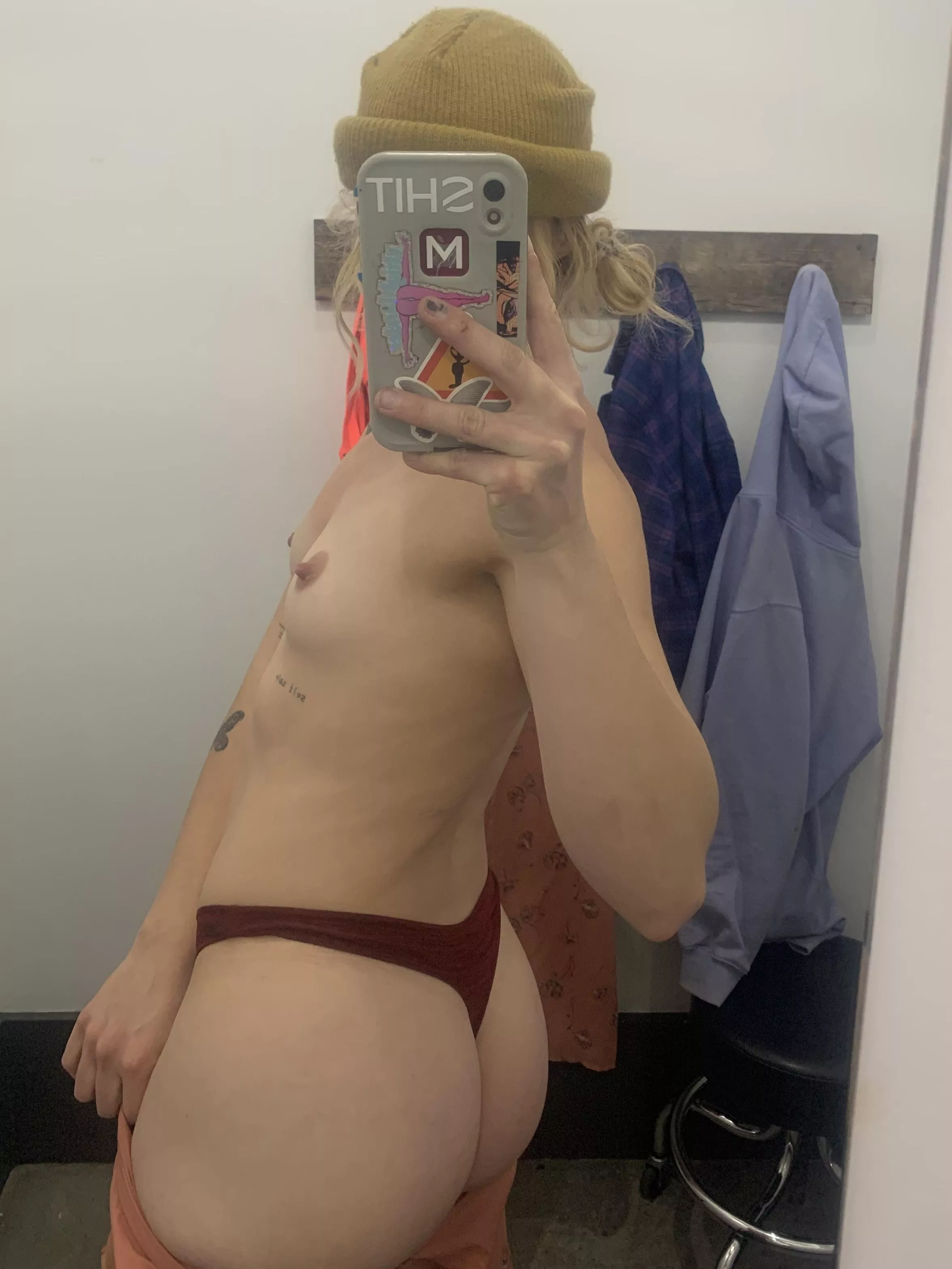 Trying some fancy outfits on