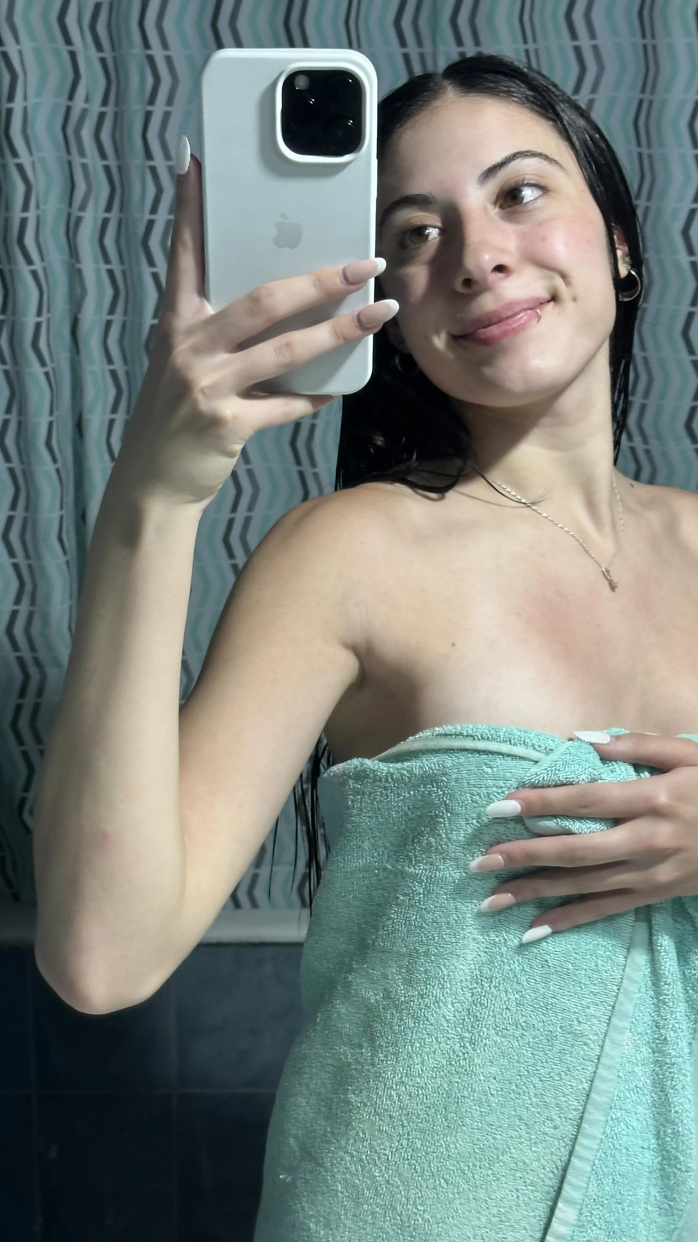 Would you rip the towel off me?