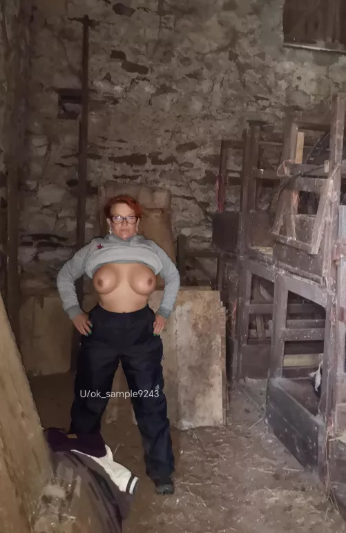 Being naughty in the barn xx 5ft UK 32E female xx