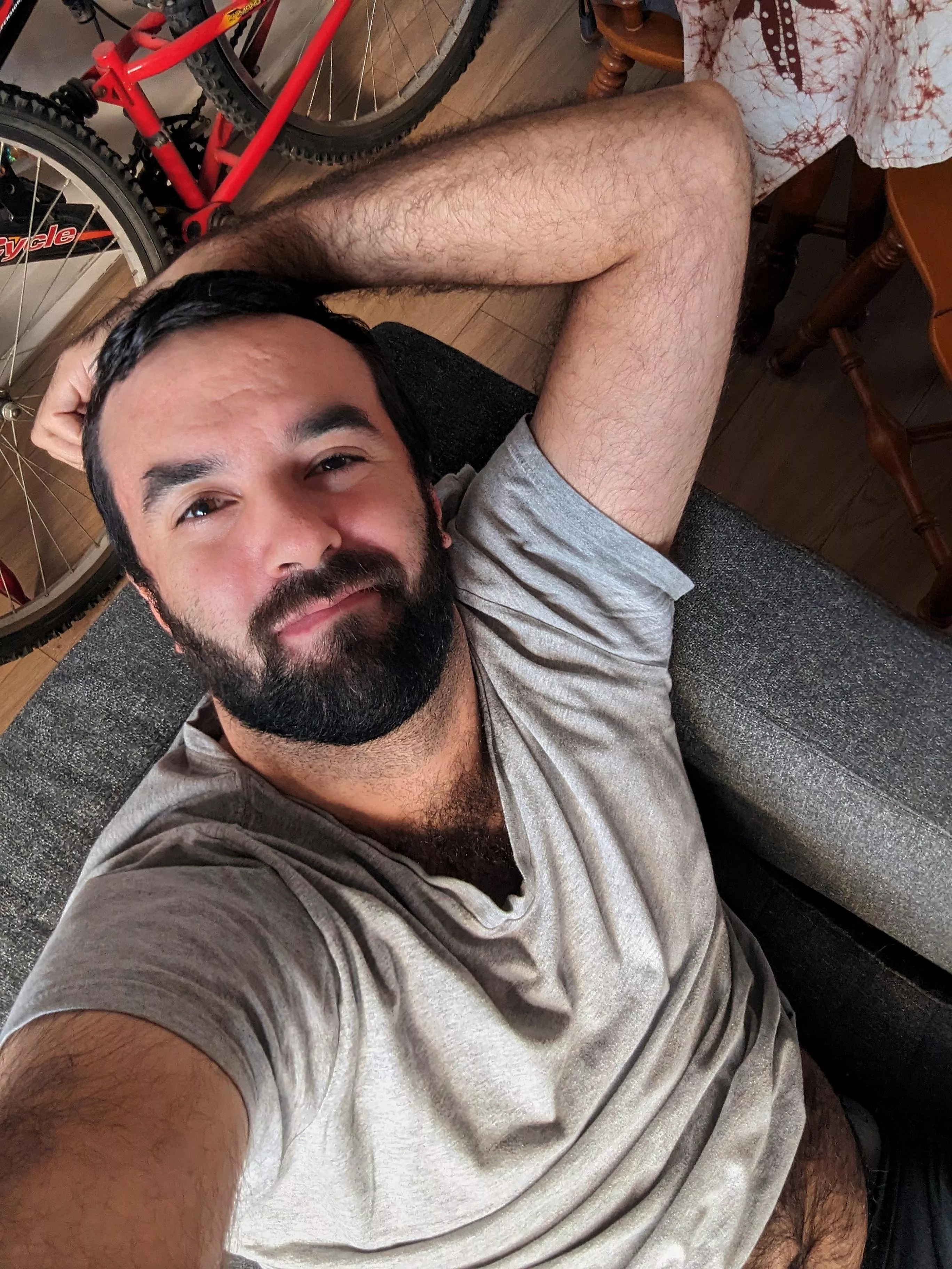 Enjoying a quiet afternoon on the couch