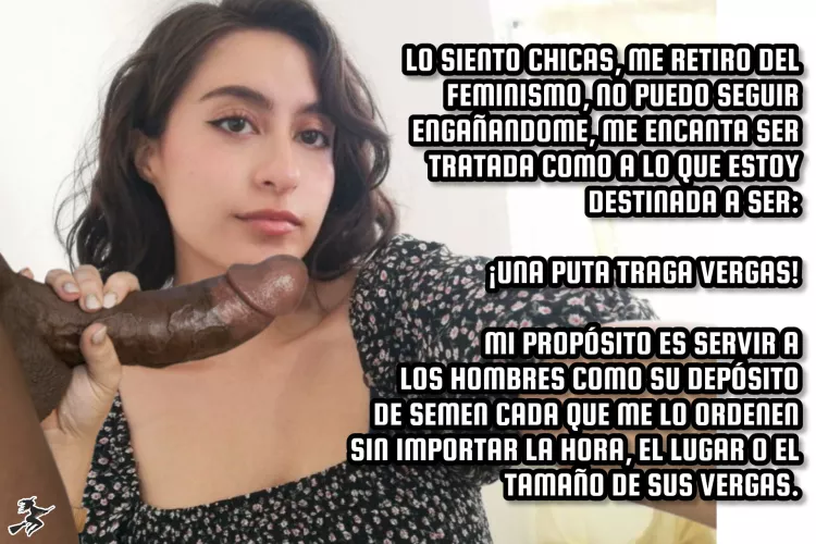 Feminist caption in Spanish, created by me
