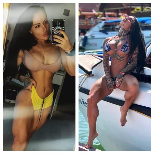 from shy gym babe to muscle bimbo queen
