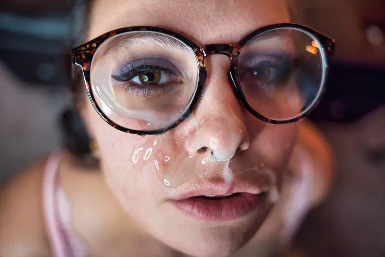 Glasses save my beautiful makeup.