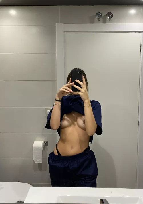 I don't look very sexy with my scrubs on, but things change when I take them off