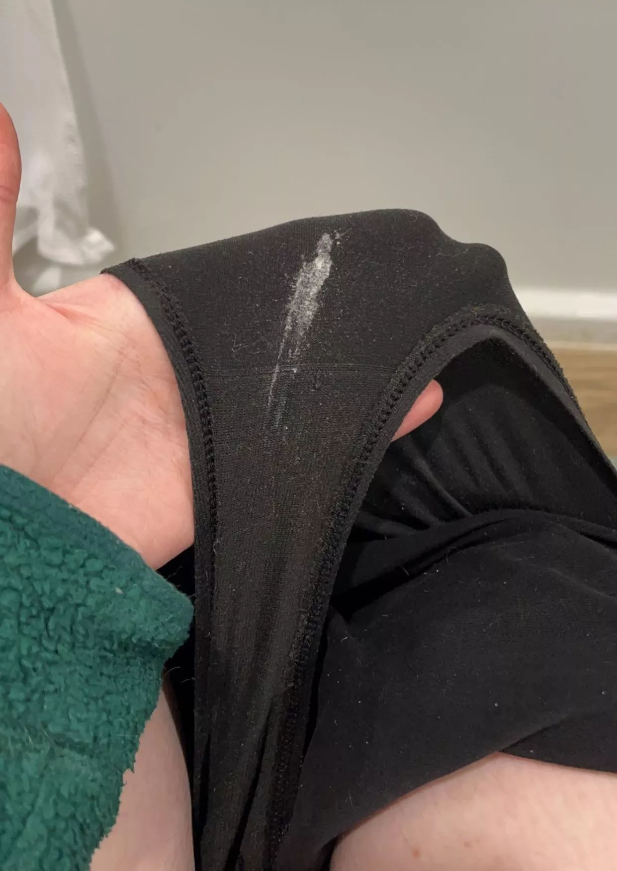 I masturbated before my nap & left a stain whoops