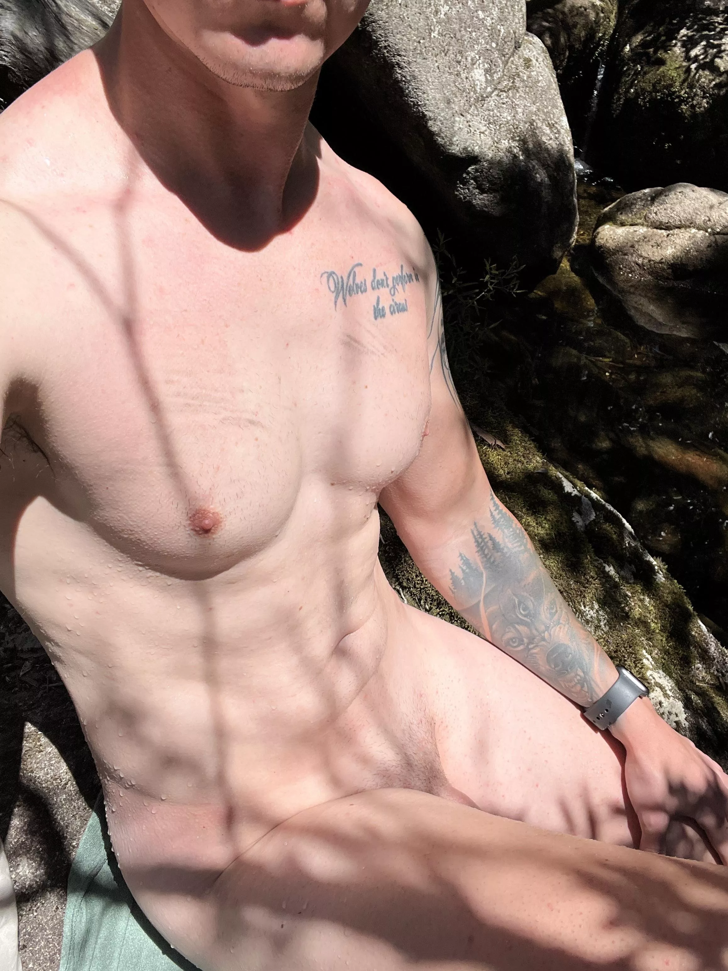 Just Enjoyed a cool bath in the mountain saddle stream [M]