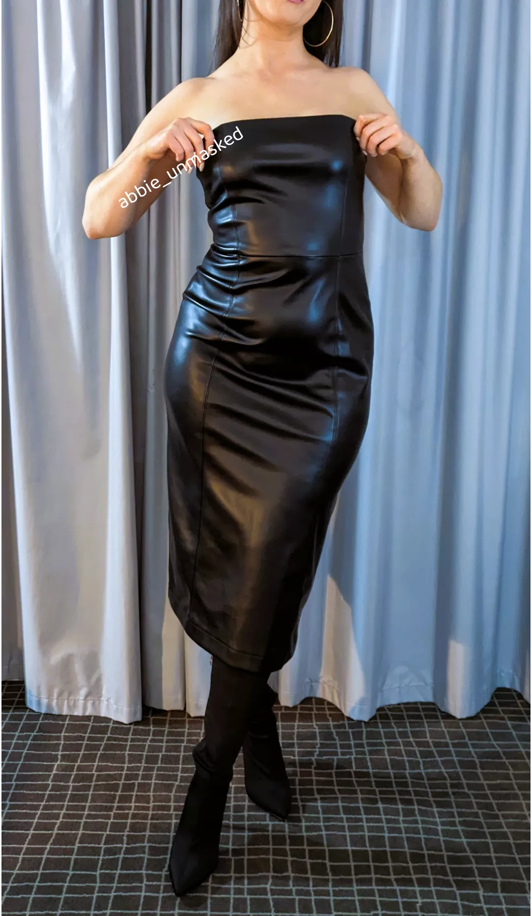 Leather Dress & Boots 🖤
