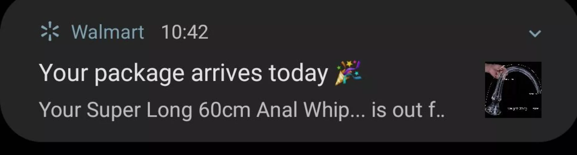 My phone buzzed? What did it say?