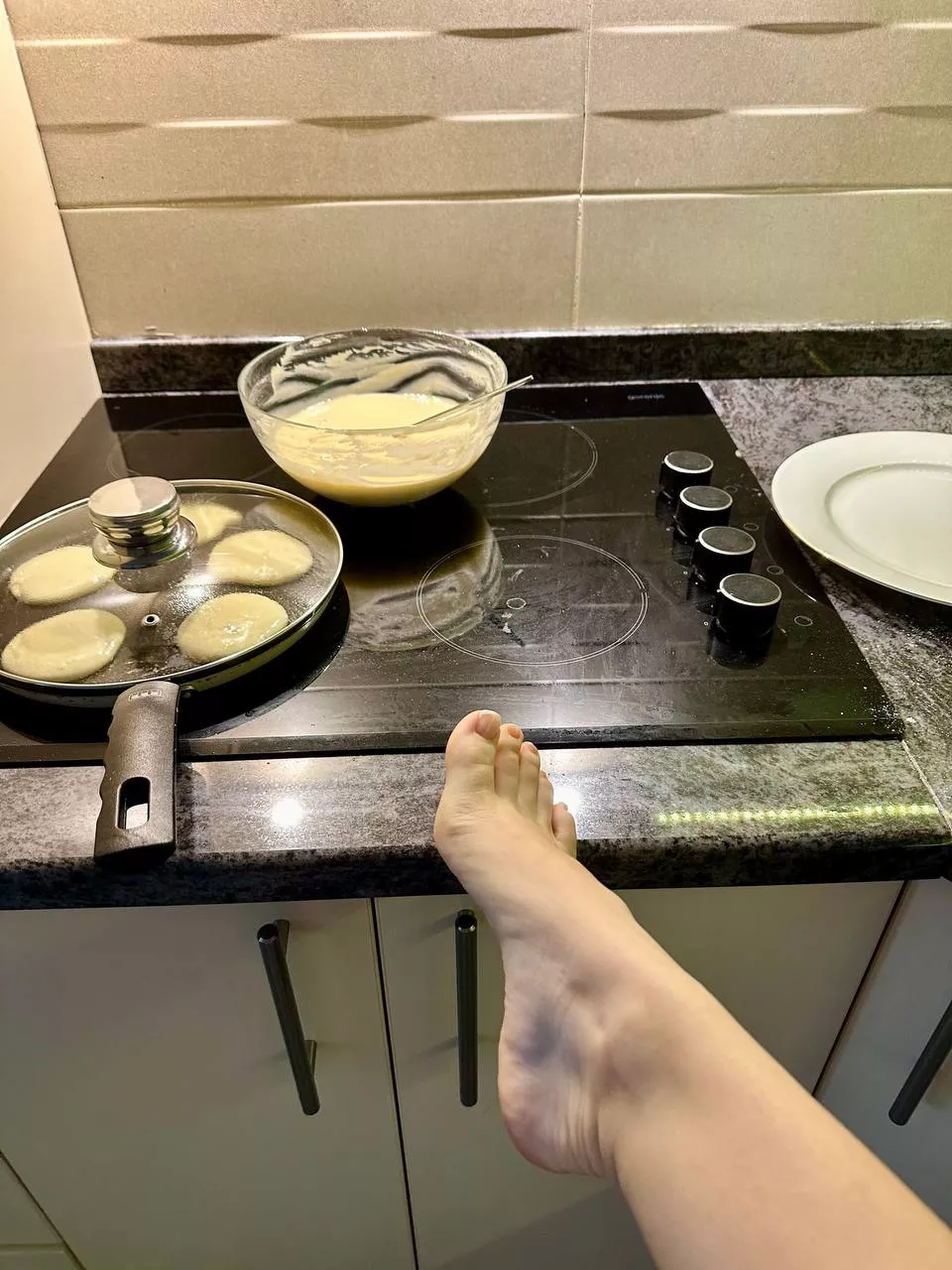 Pancakes or my feet for breakfast?