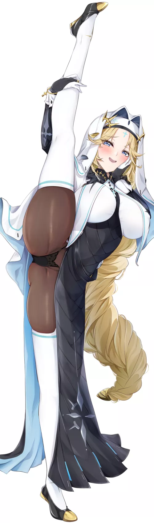 Rapunzel standing split [Nikke]