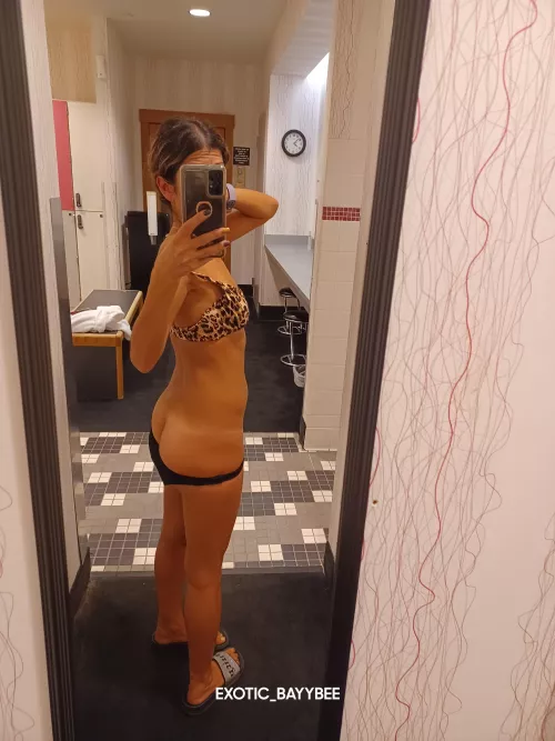 Should I keep the clothes on or off in the locker room