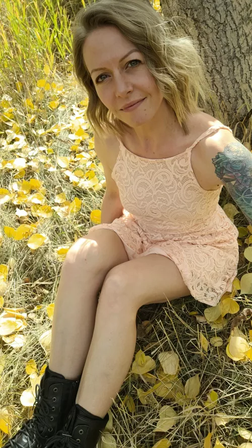 Taking a break on my walk