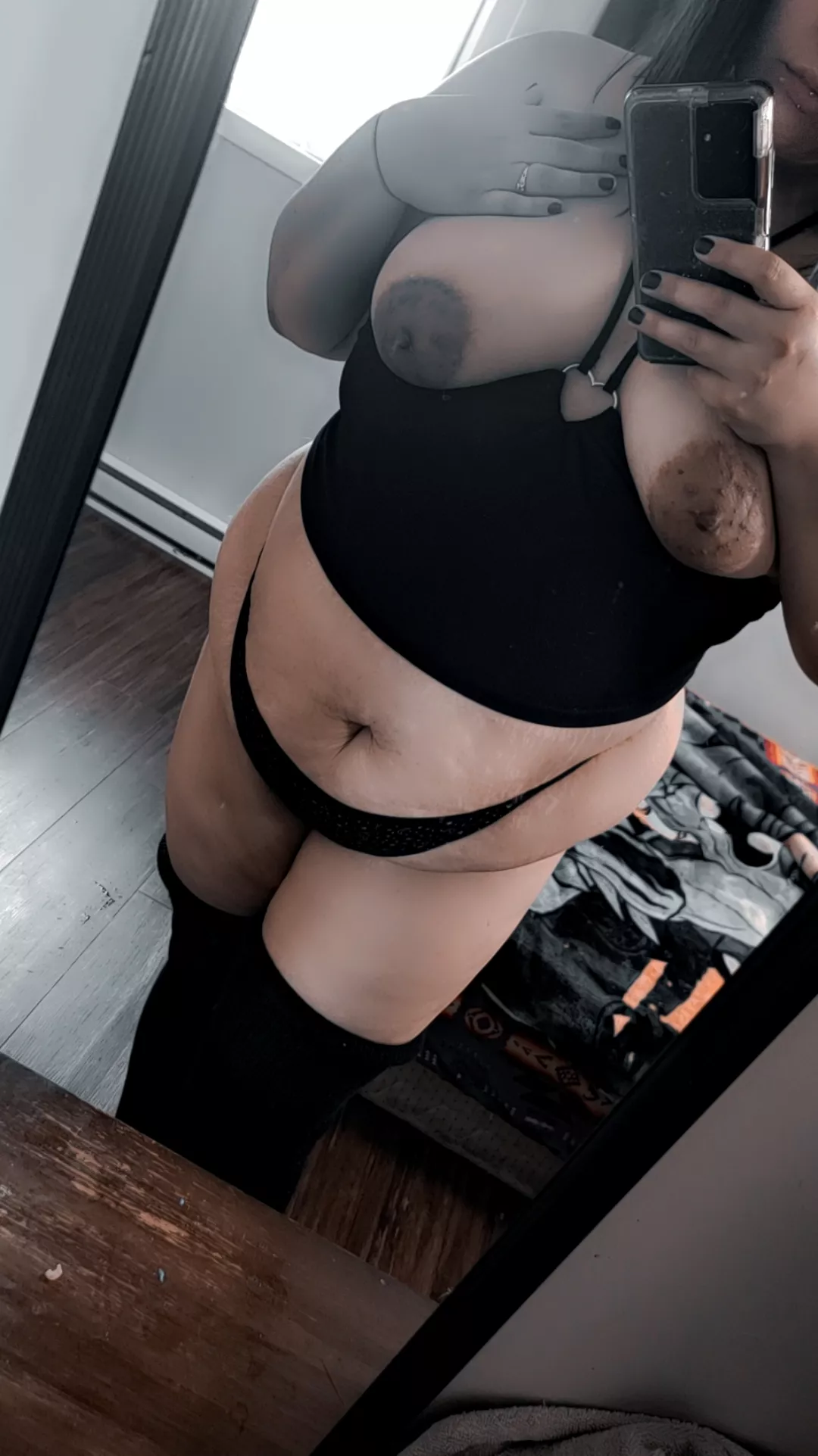 The lingerie is cute 😍