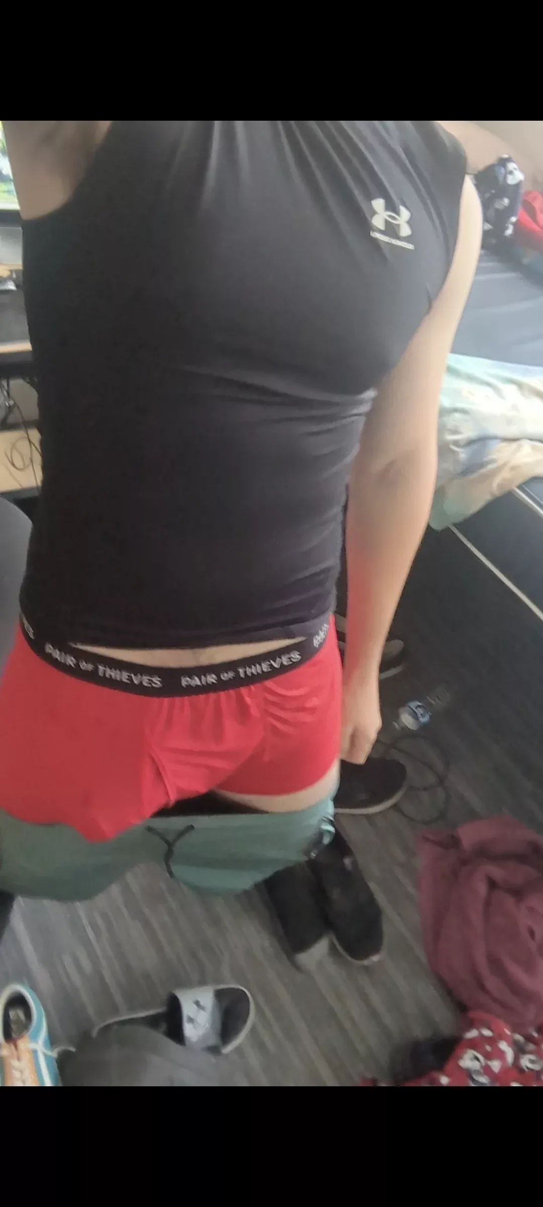 What would you do if you saw me changing after the gym?