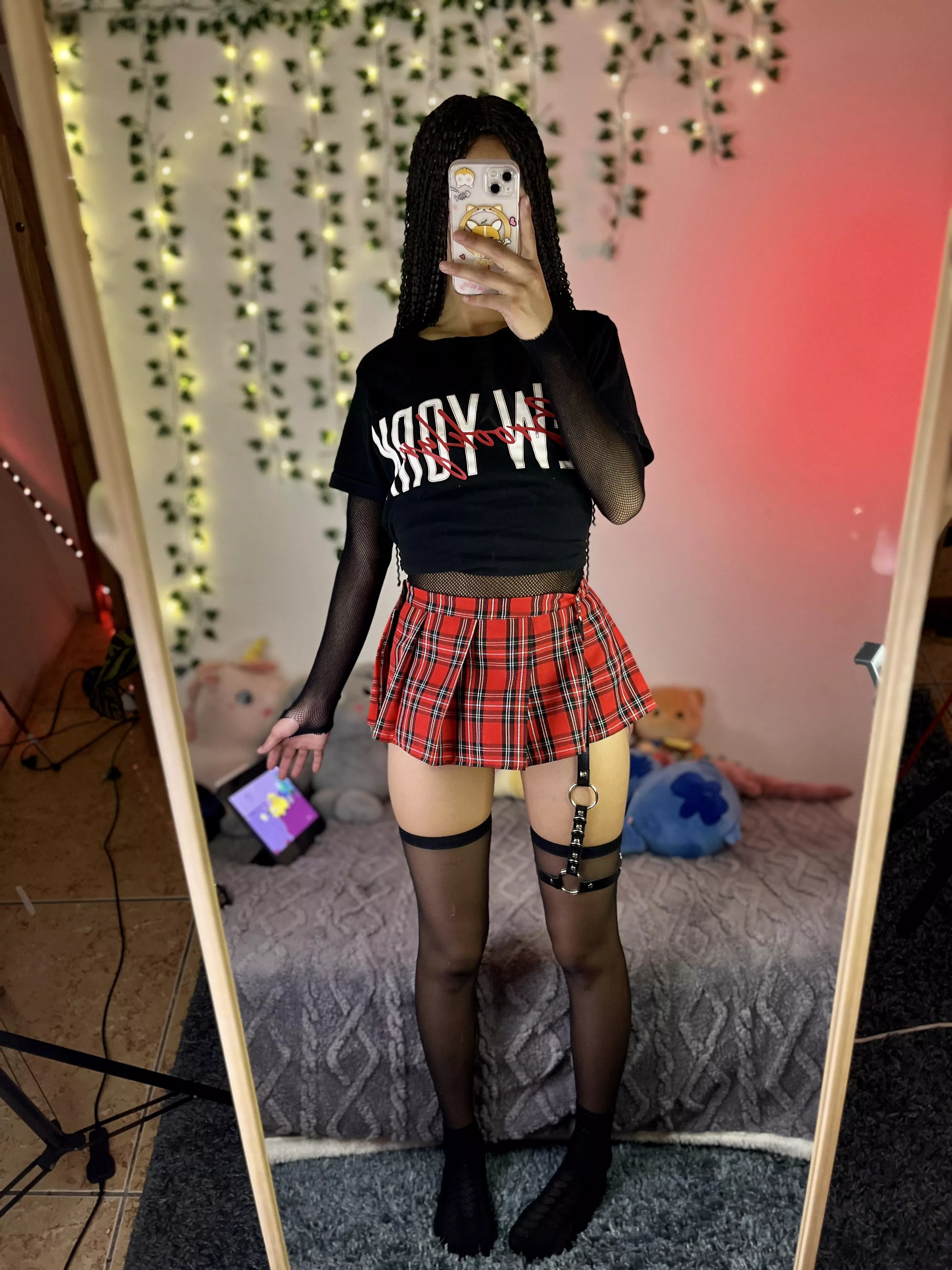Would you be kind enough to lift my skirt and eat me up