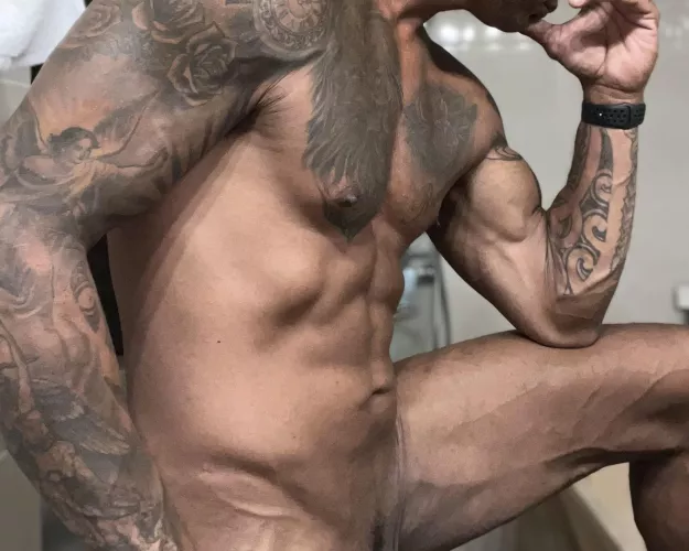 You peep through the cubicle and see this… WYD?