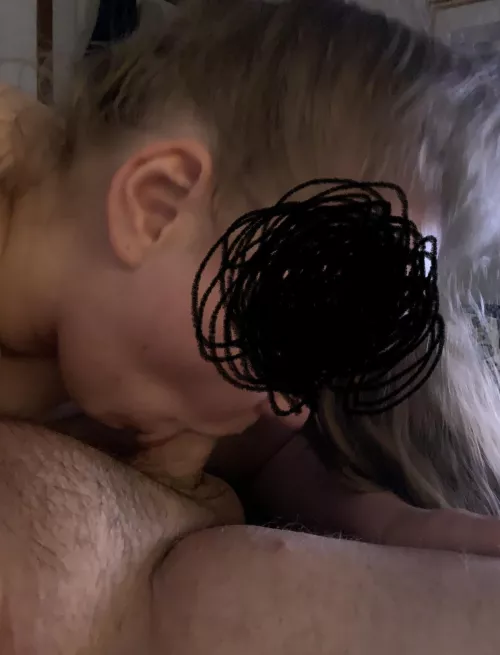 About to burst down her throat