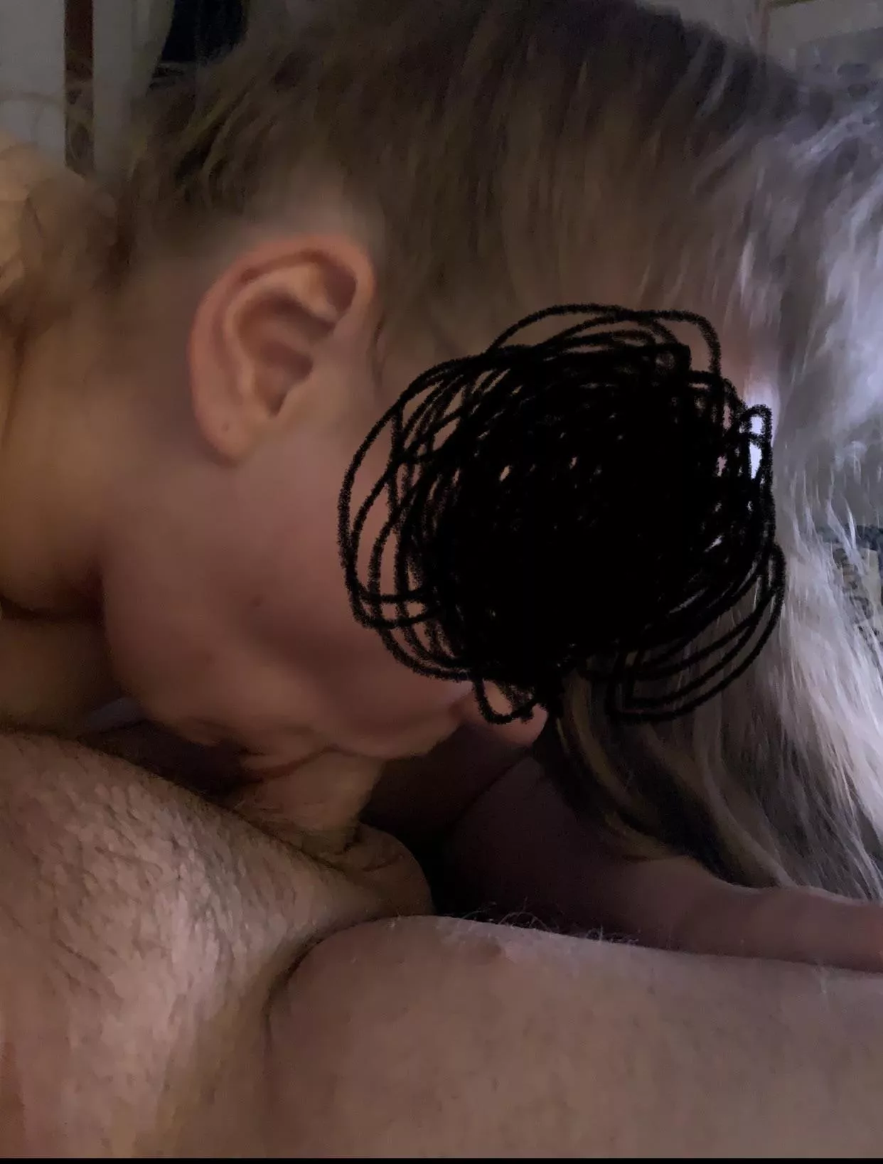 About to burst down her throat