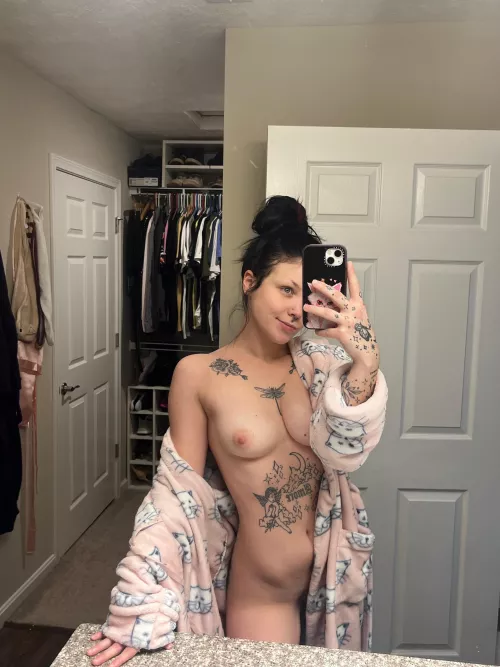 am i still fuckable with my messy bun and kitten robe? :0