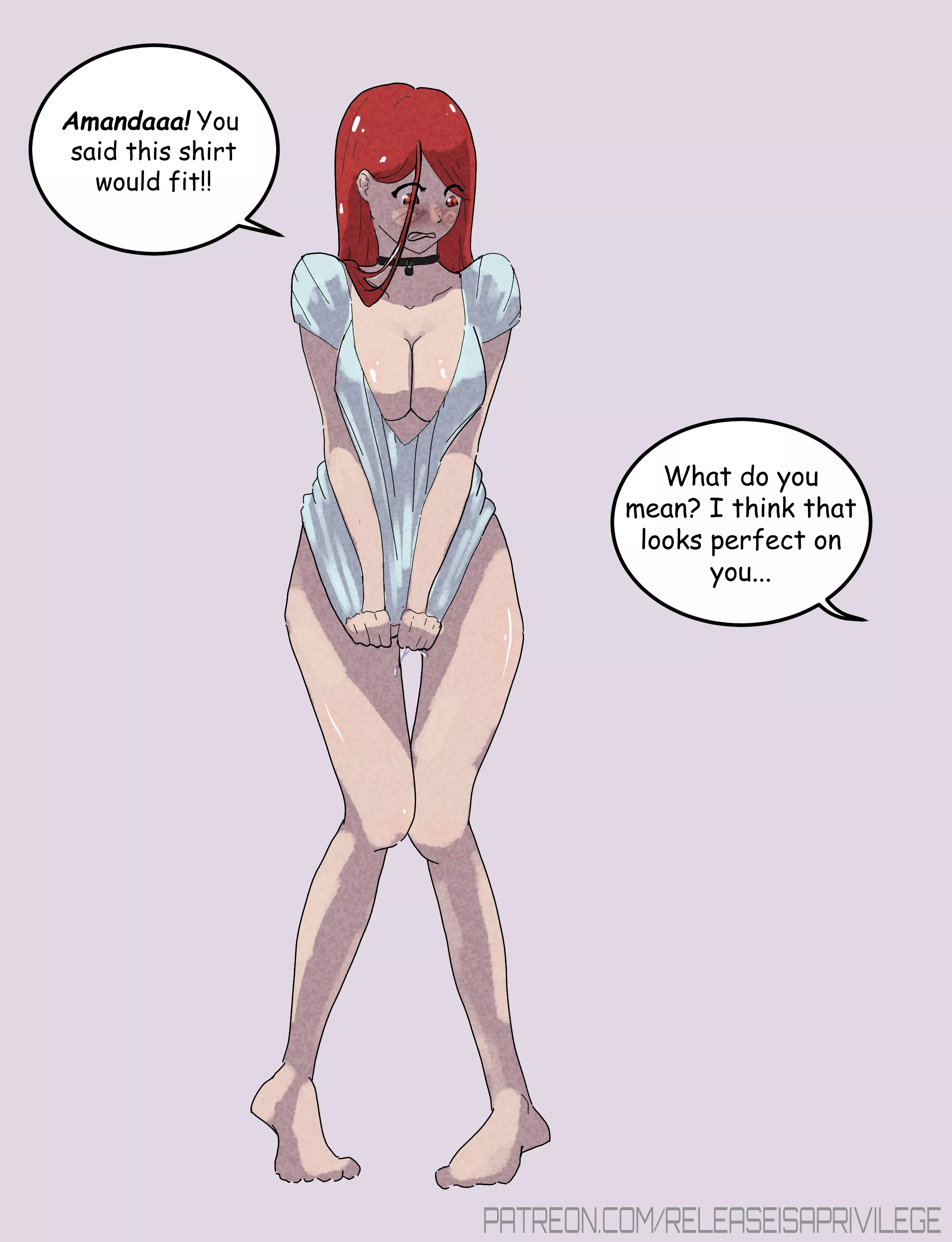 Amanda said the sleep shirt was big enough to cover her cage...