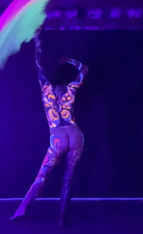 Blacklight butterfly