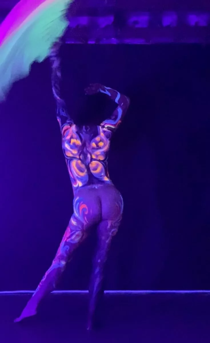 Blacklight butterfly