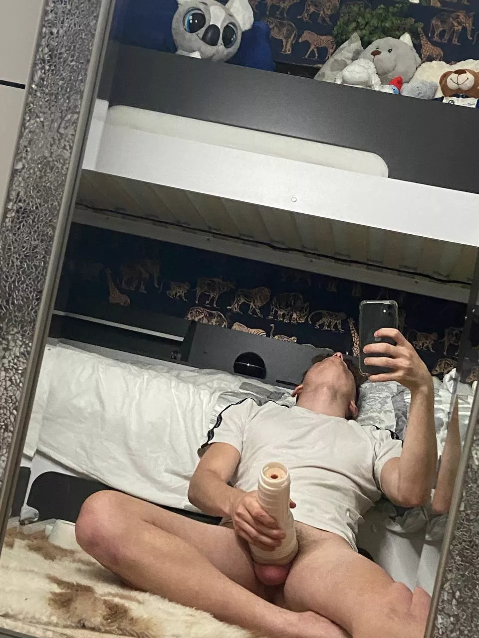 Daddy will really pound your tight hole while he pin you on the bed 😏