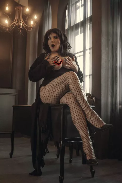 Elvira mistress of the dark cosplay by Rudy Vixen