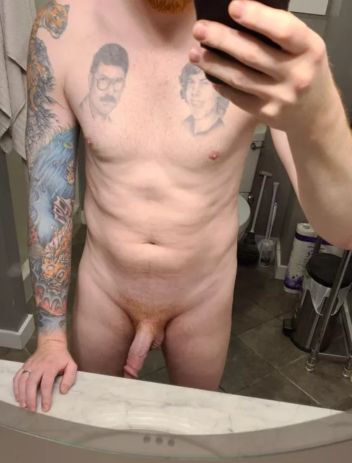 I always leave the door open. Hope no one walks in....