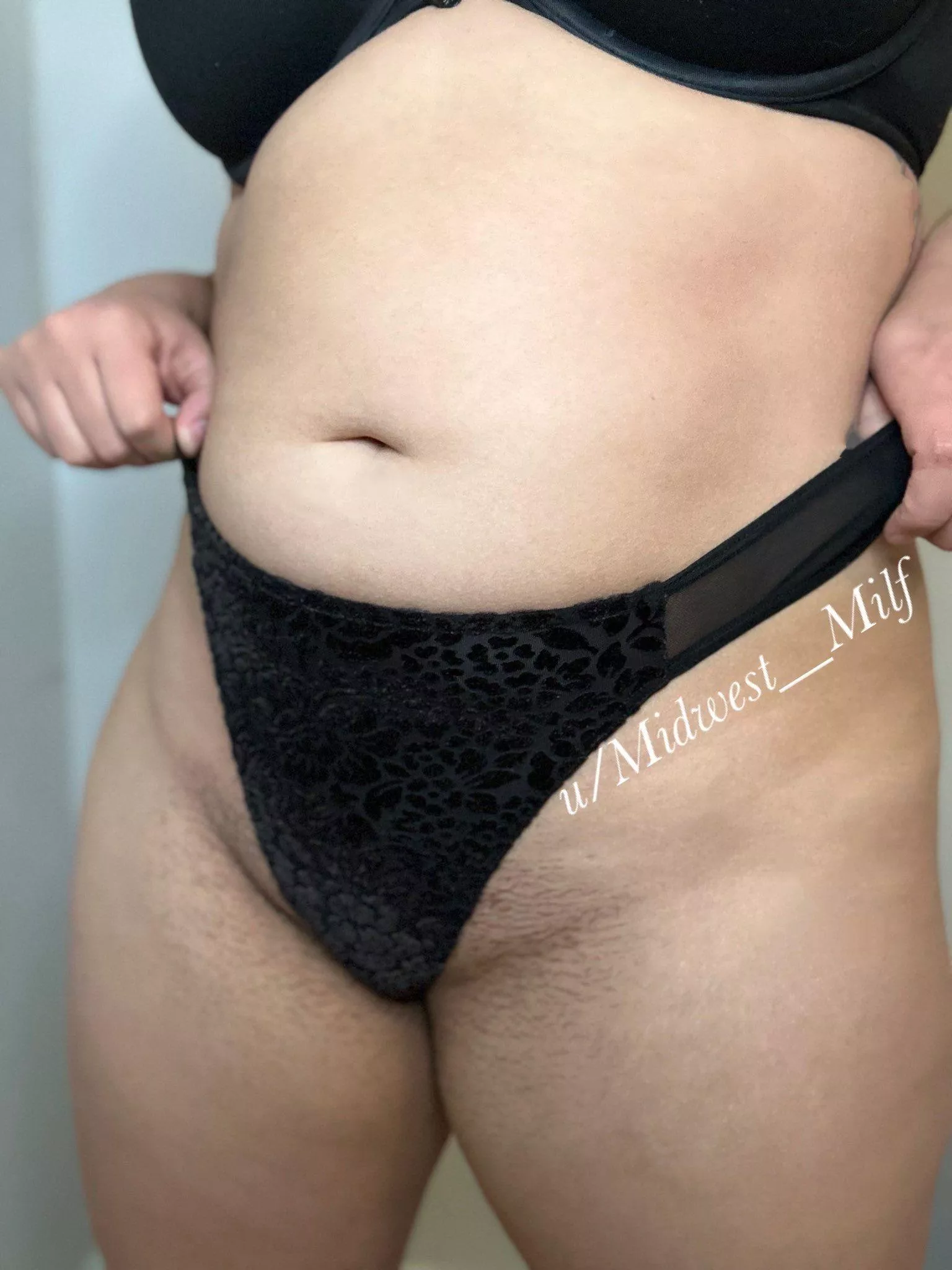 I got a close up shot of this black velvet thong so you could see how great the design looks on my body!🥵 This thong is a part of my clearance drawer which starts at $20; sale ends 11/27/23! [selling] [USA]