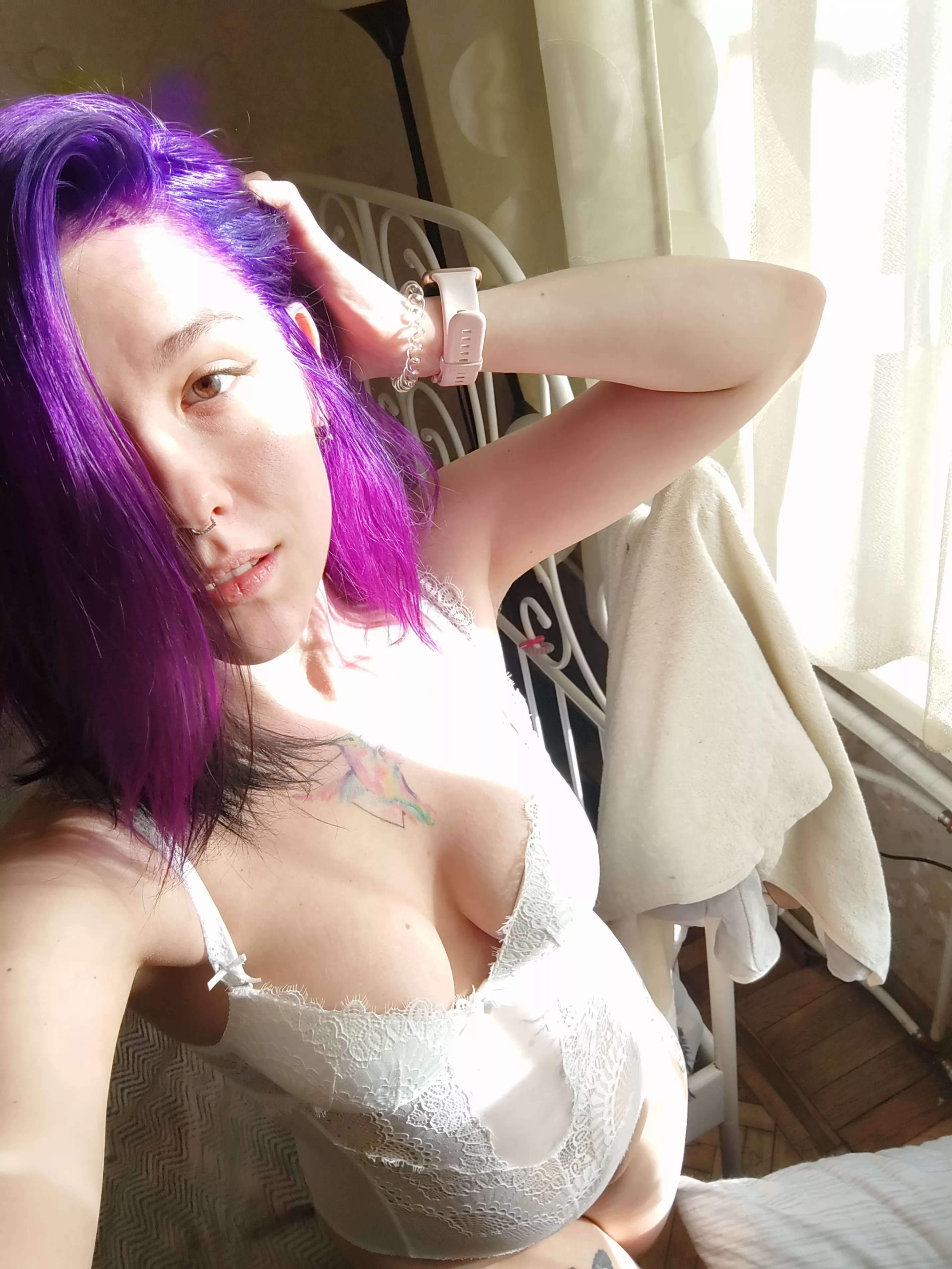 I look like an angel in white