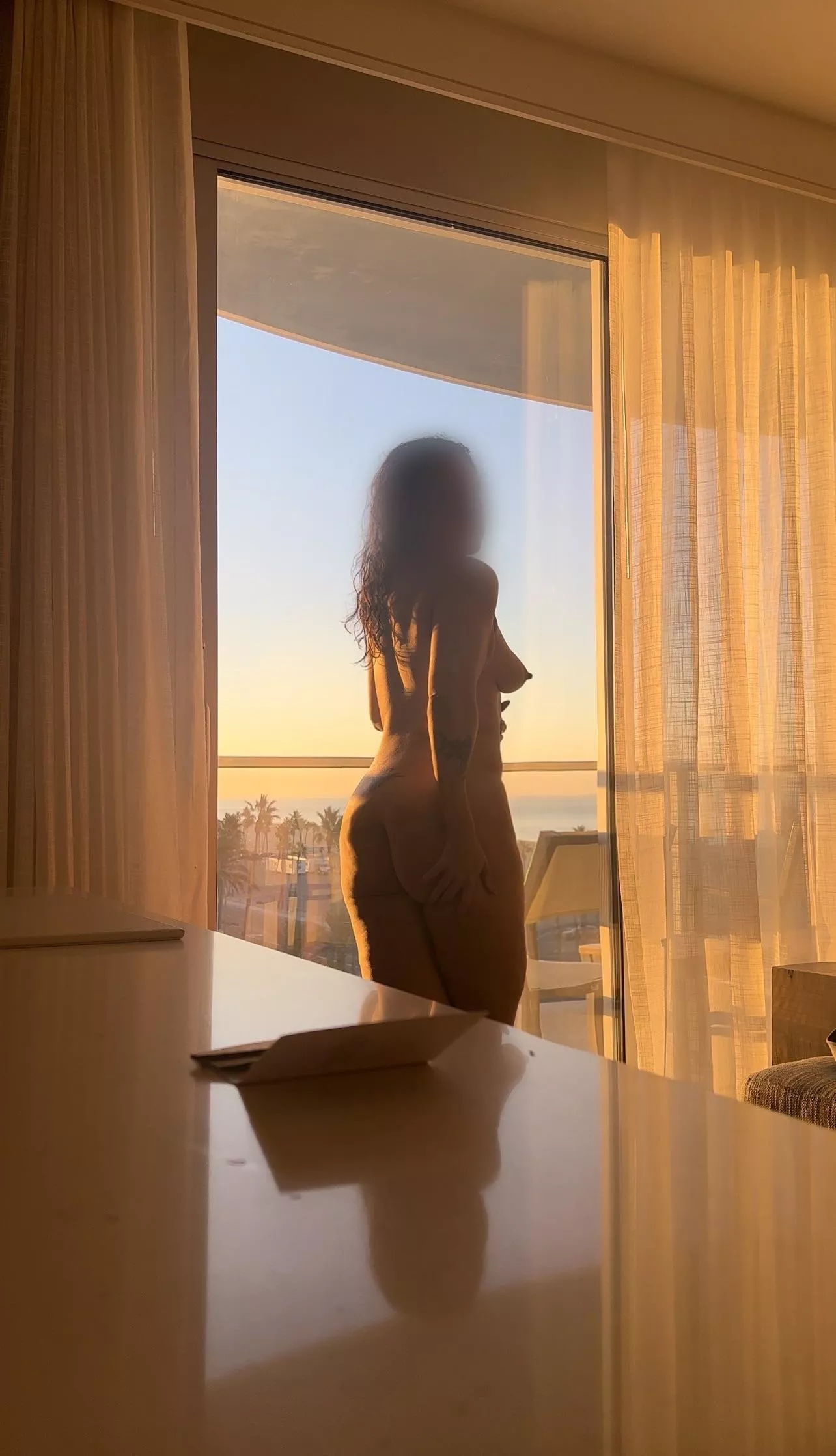 I love a voyeuristic sunrise. Just needed a mouth to use.