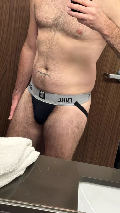 I wore this jock to a wedding underneath my dress clothing