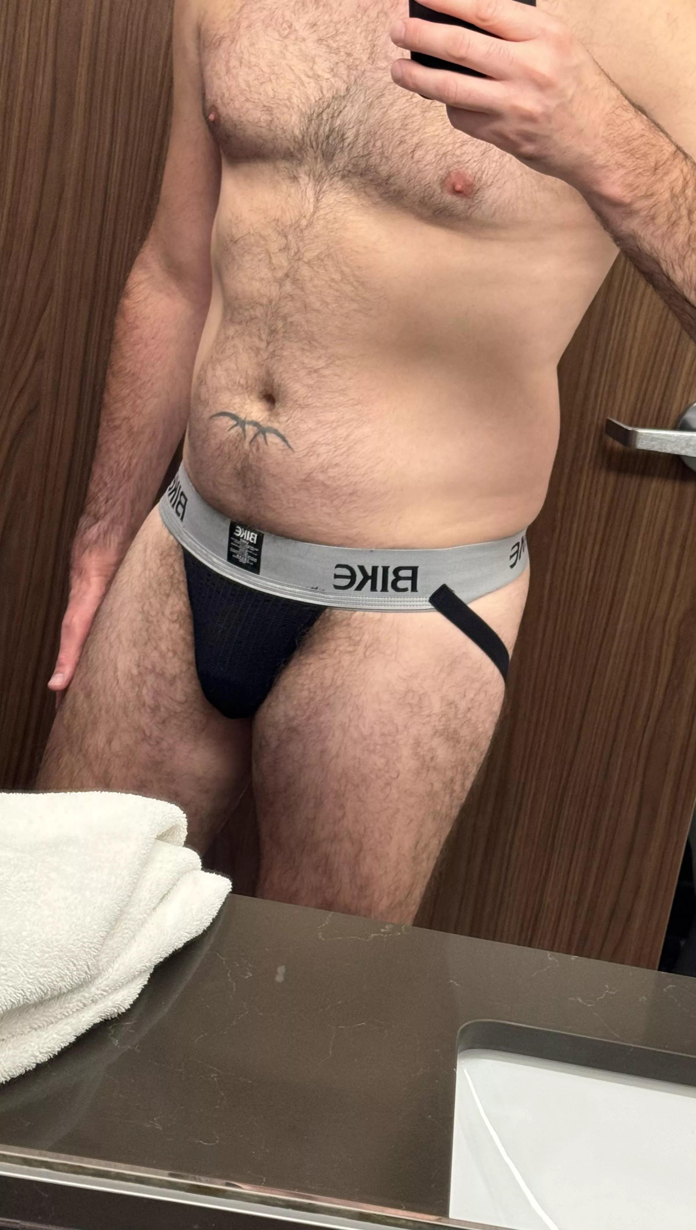 I wore this jock to a wedding underneath my dress clothing
