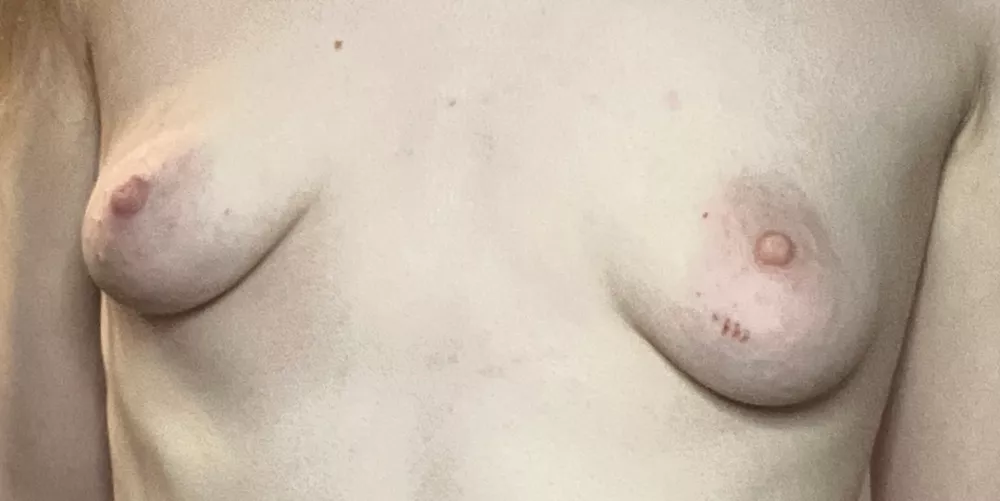 I'm sure you've never had a dessert that looked better than my little tits with areolas