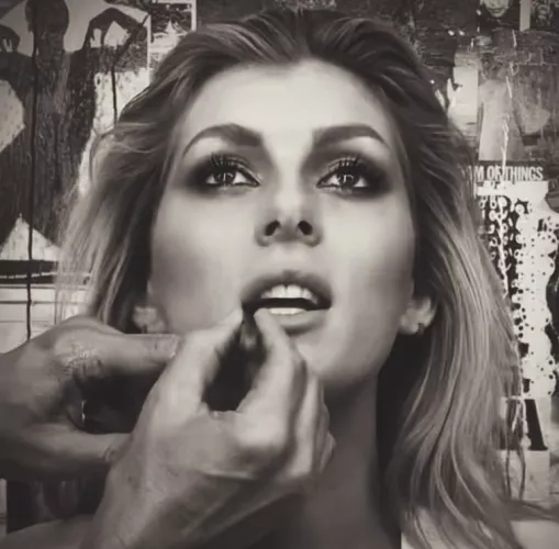 Isabella White- putting on her face -IG