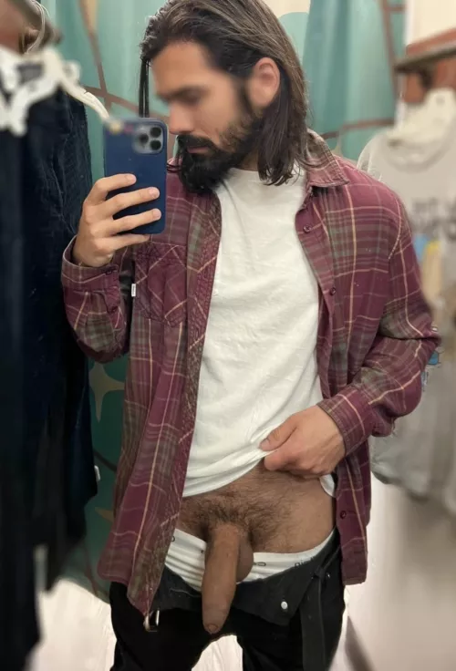 just a peek in the fitting room