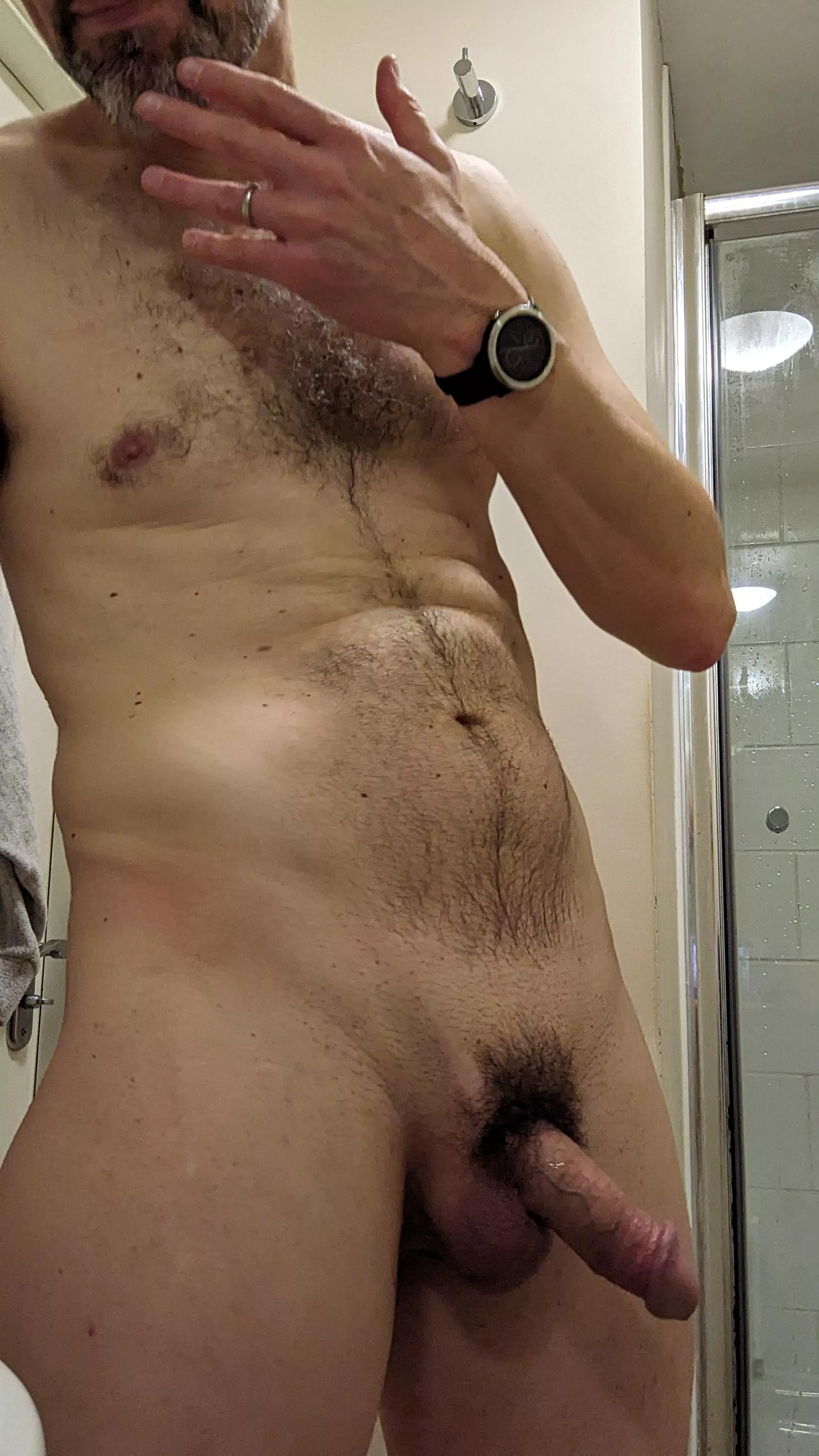 Just showered but still a dirty old man. You don't mind do you? [49]