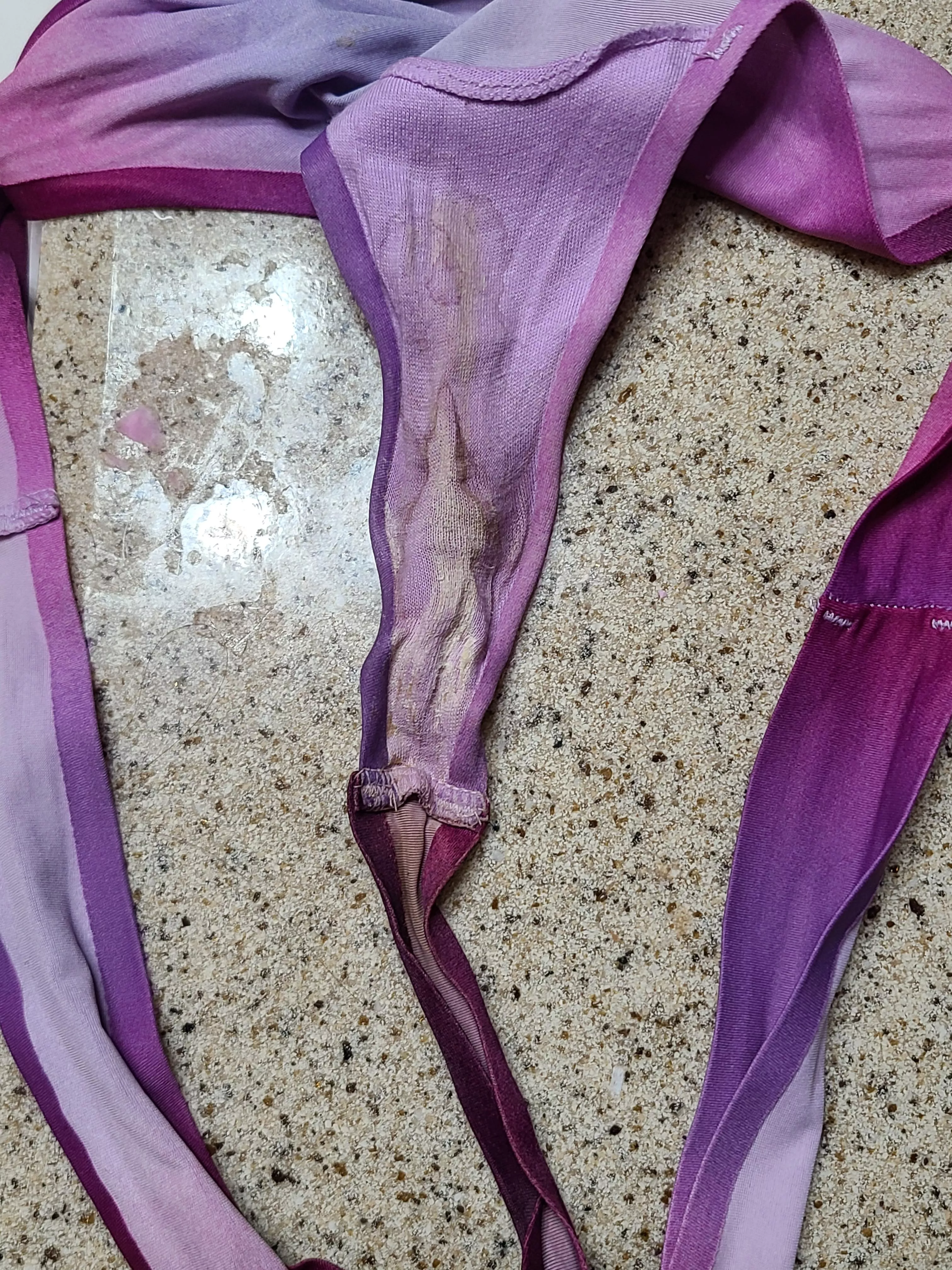 Look how colorful I made this thong...!