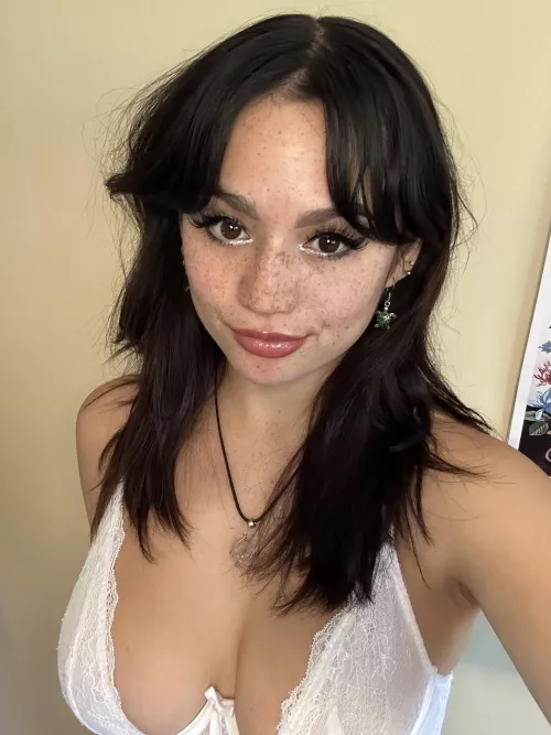 My freckles are everywhere and my eyes are up here.