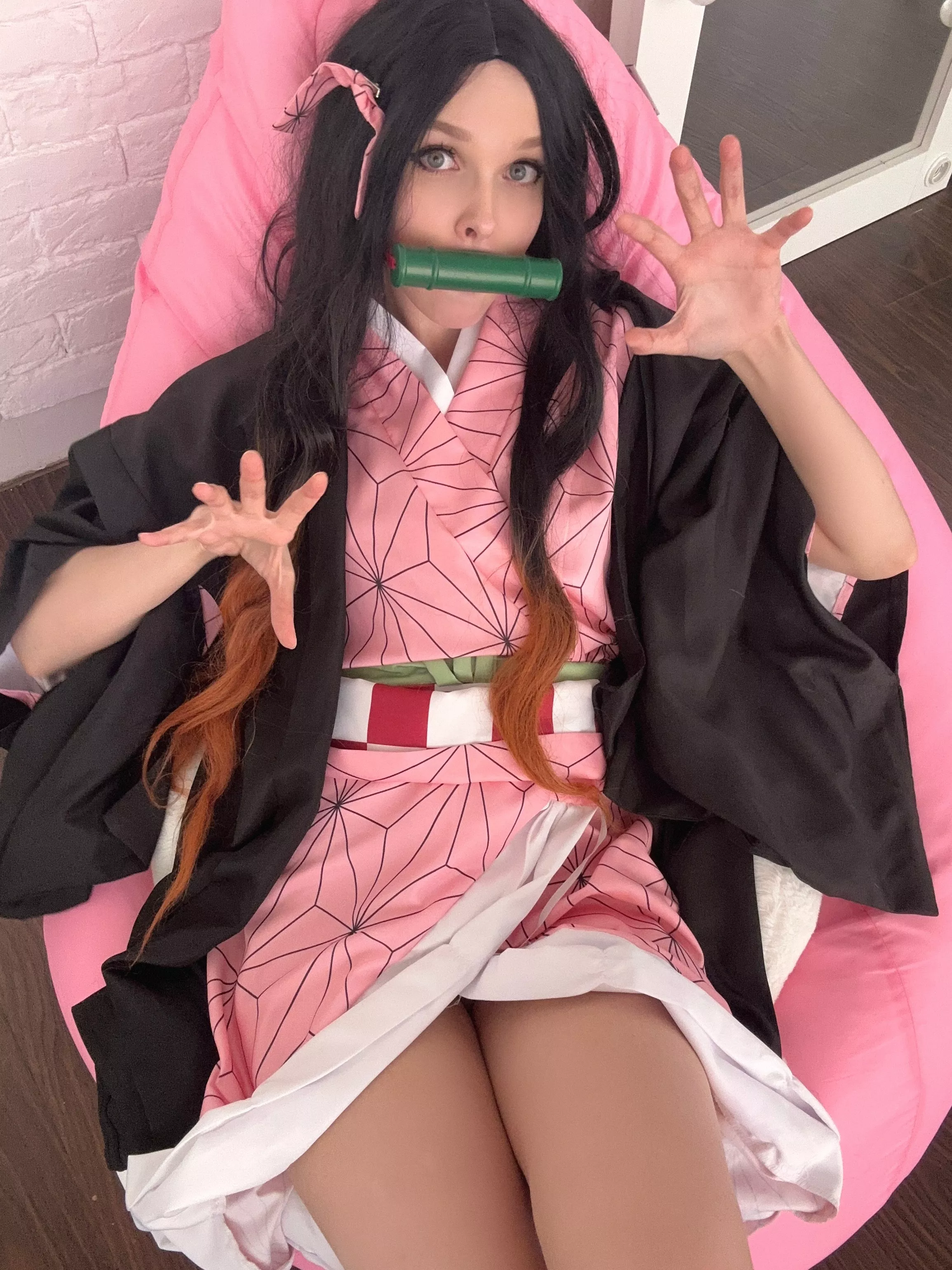 Nezuko from [Demonslayer] cosplay by (SidewardTwang)