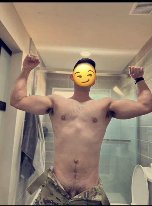 Sometimes I get distracted by myself when getting ready