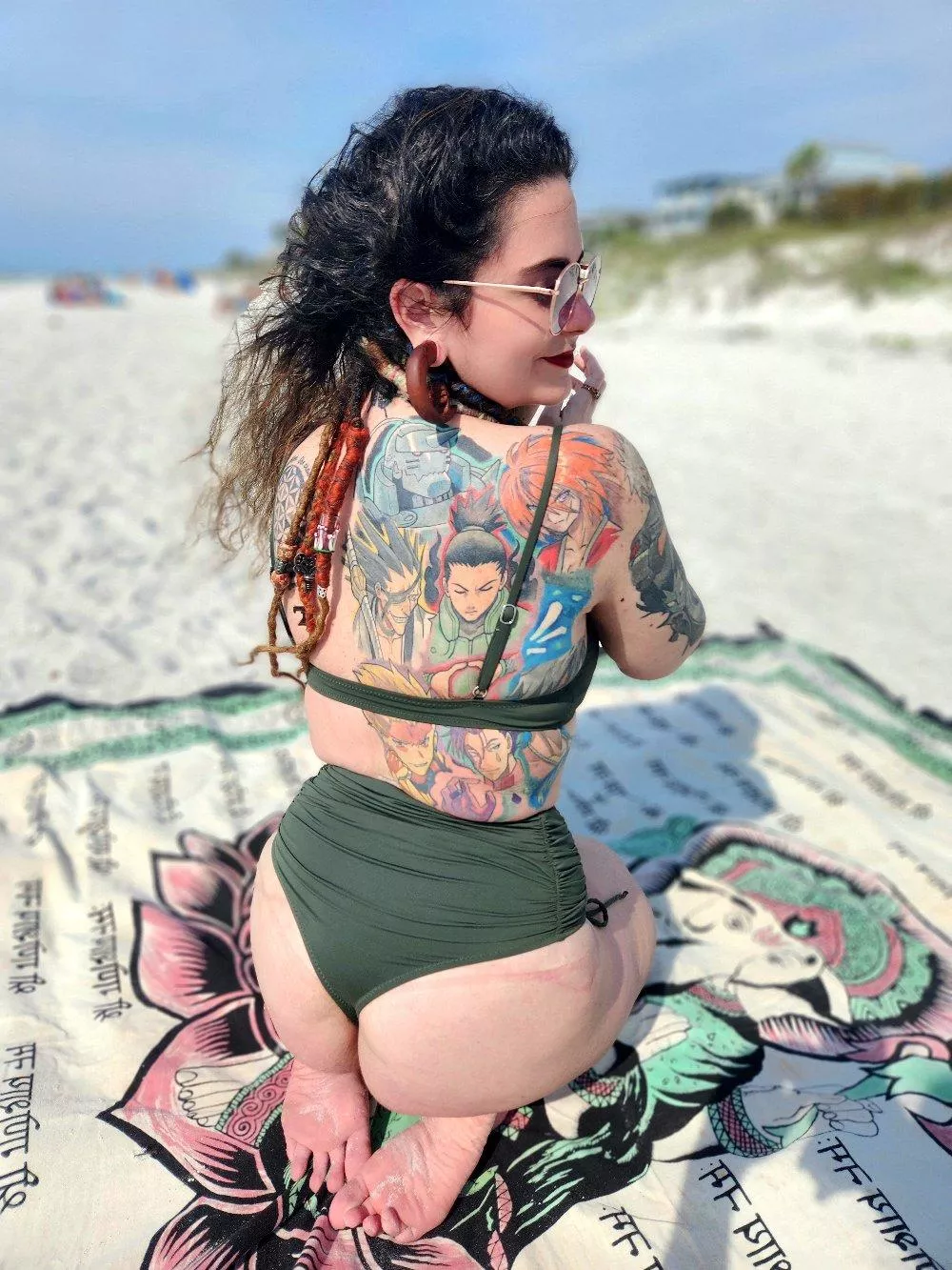 The blue sky and fine sand is all I need.. namaste here