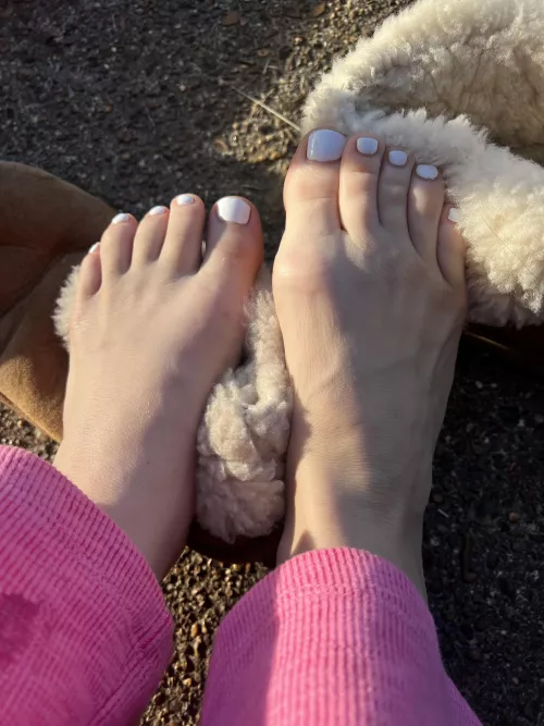 White toes on uggs ;)